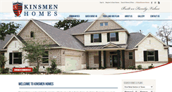 Desktop Screenshot of kinsmenhomes.com