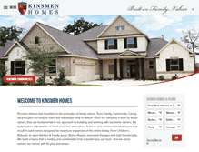 Tablet Screenshot of kinsmenhomes.com